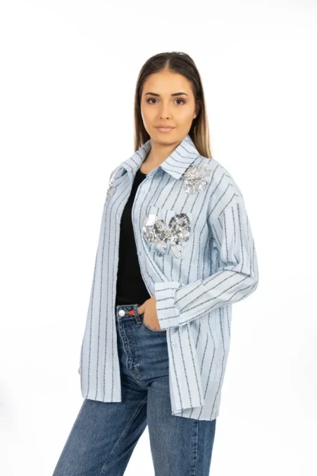 Camasa Dama C9668 Albastru » Reina.Ro