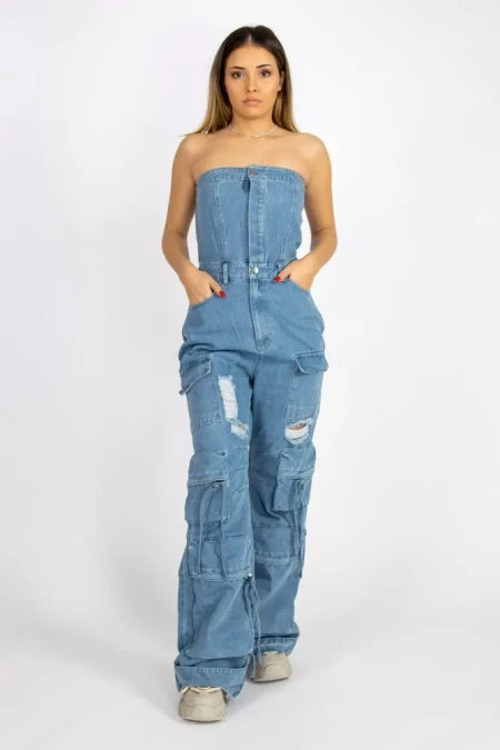 Salopeta Dama TR341 Albastru » Reina.Ro