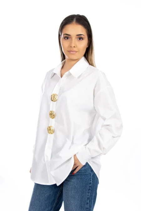 Camasa Dama VMC2949 Alb » Reina.Ro