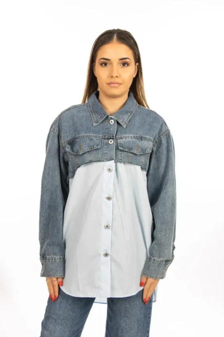 Camasa Dama VMC2977 Albastru » Reina.Ro