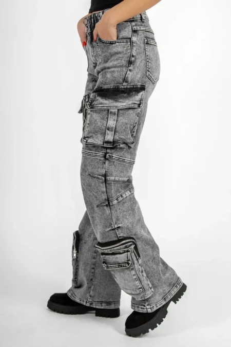 Blugi Dama HM2213 Gri inchis » Reina.Ro