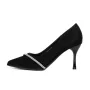 Pantofi cu Toc subtire 3XKK65 Negru » Reina.Ro