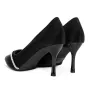 Pantofi cu Toc subtire 3XKK65 Negru » Reina.Ro