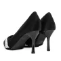 Pantofi cu Toc subtire 3XKK67 Negru » Reina.Ro