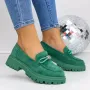 Pantofi Casual Dama 3LN2 Verde » Reina.Ro