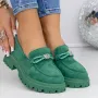 Pantofi Casual Dama 3LN2 Verde » Reina.Ro