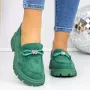 Pantofi Casual Dama 3LN2 Verde » Reina.Ro