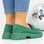 Pantofi Casual Dama 3LN2 Verde » Reina.Ro