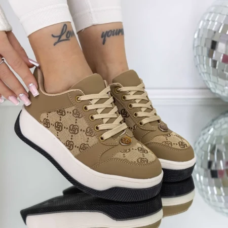 Pantofi Sport Dama 3WL199 Bej » Reina.Ro