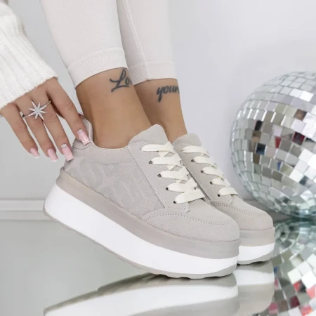 Pantofi Sport Dama 3WL198 Gri » Reina.Ro