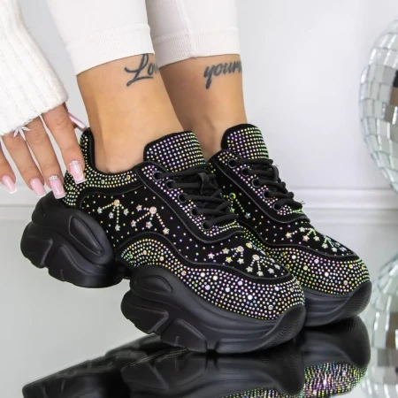 Pantofi Sport Dama 3WL203 Negru » Reina.Ro