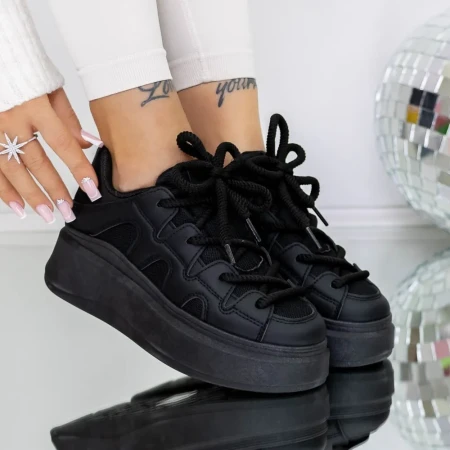 Pantofi Sport Dama 3B50 Negru » Reina.Ro