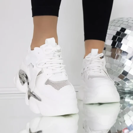 Pantofi Sport Dama 3WL133 Alb » Reina.Ro