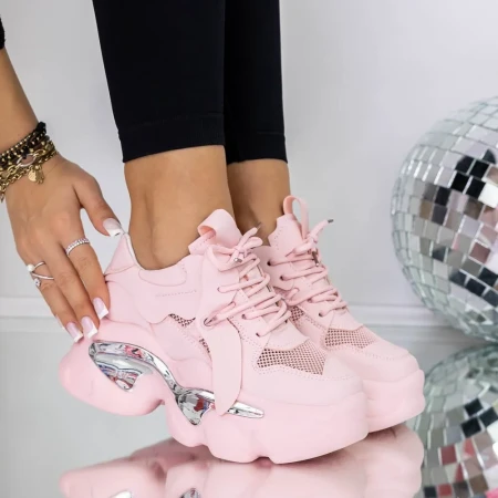 Pantofi Sport Dama 3WL133 Roz » Reina.Ro