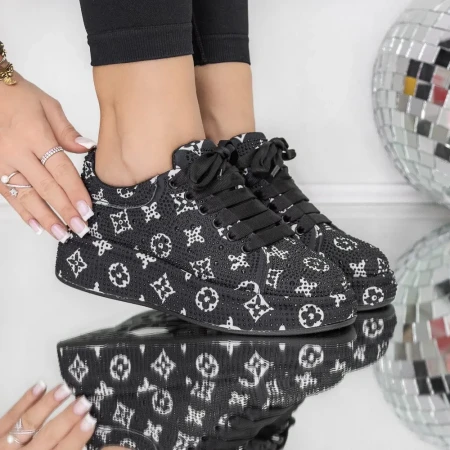 Pantofi Sport Dama 3WL201 Negru » Reina.Ro