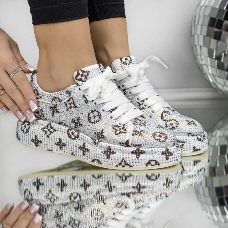 Pantofi Sport Dama 3WL201 Alb » Reina.Ro