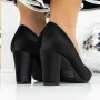 Pantofi cu Toc gros 3XKK71 Negru » Reina.Ro