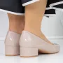 Pantofi cu Toc gros 3LE32 Nude » Reina.Ro