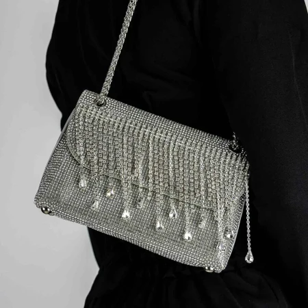 Geanta Dama 714 Argintiu » Reina.Ro