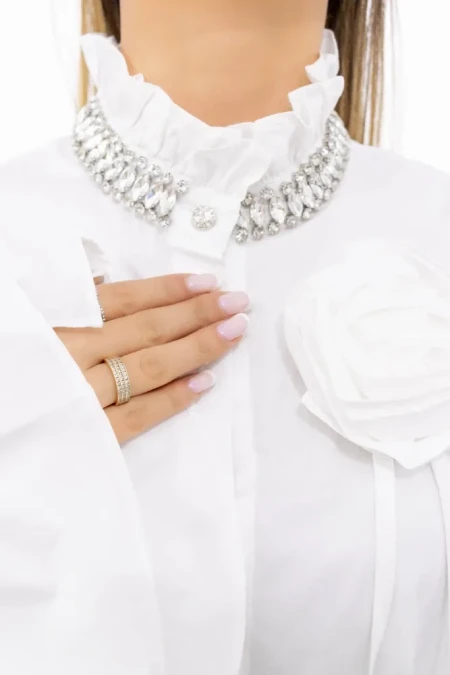 Camasa Dama TR69015 Alb » Reina.Ro