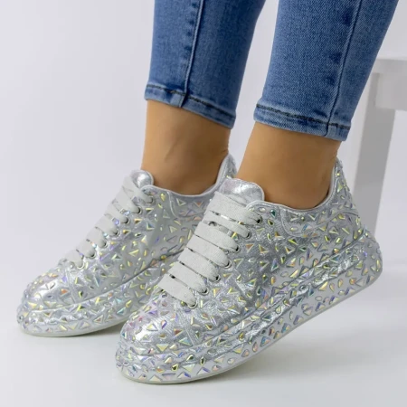 Pantofi Sport Dama 3JF25 Alb » Reina.Ro