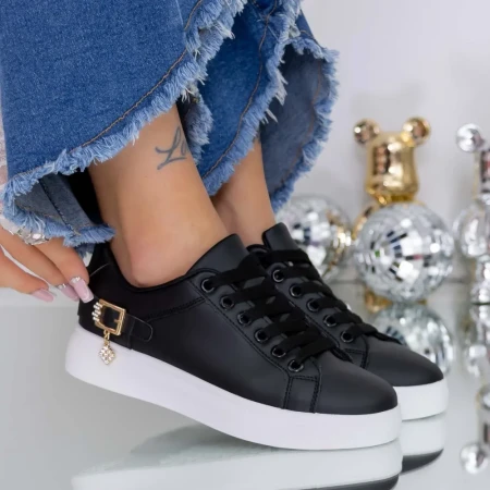 Pantofi Sport Dama  T101 Negru » Reina.Ro