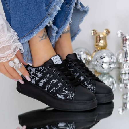 Pantofi Sport Dama  SS-1853 Negru » Reina.Ro