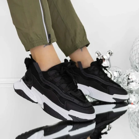 Pantofi Sport Dama 3B27 Negru » Reina.Ro