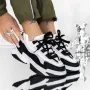 Pantofi Sport Dama 3B27 Alb-Negru » Reina.Ro