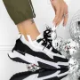 Pantofi Sport Dama 3B27 Alb-Negru » Reina.Ro