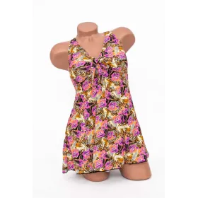 Costum de Baie Dama 2 Piese Y3092-3 Leopard-Mov » Reina.RO
