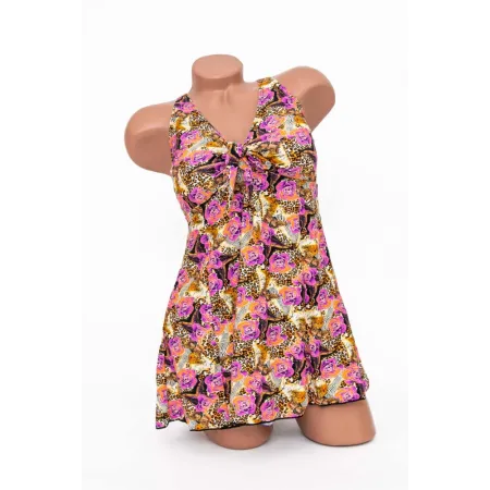 Costum de Baie Dama 2 Piese Y3092-3 Leopard-Mov » Reina.RO