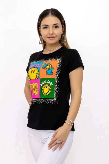 Tricou dama SC32 Negru » Reina.Ro