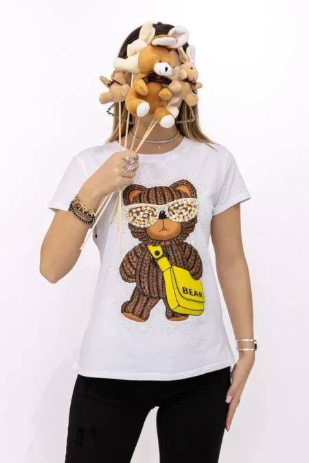 Tricou dama SC40 Alb » Reina.Ro