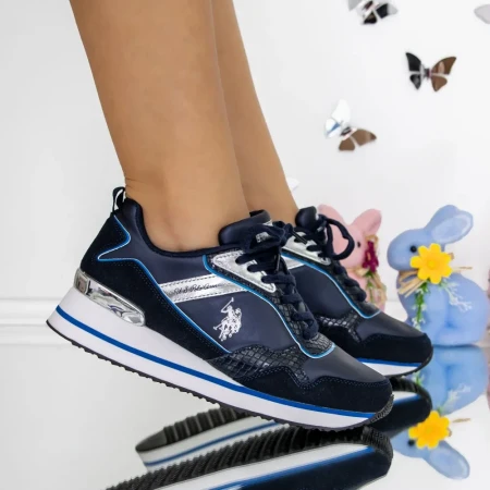 Pantofi Sport Dama NOBIW005 Bej-Fucsia » Reina.Ro