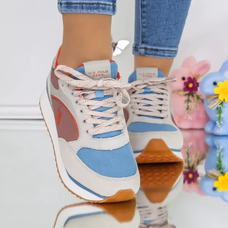 Pantofi Sport Dama FEY005 Albastru deschis-Roz | U.S.POLO ASSN