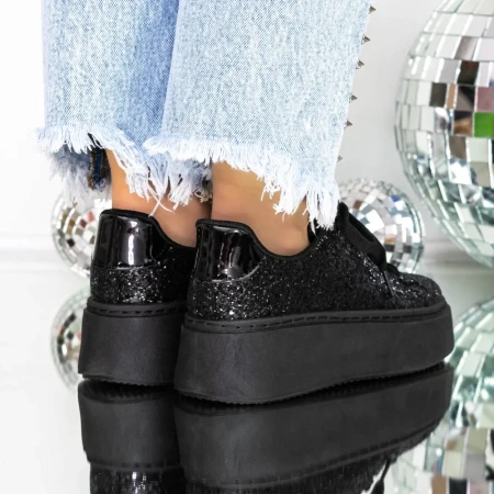 Pantofi Sport Dama 3B35 Negru » Reina.Ro