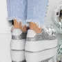 Pantofi Sport Dama 3B35 Argintiu » Reina.Ro