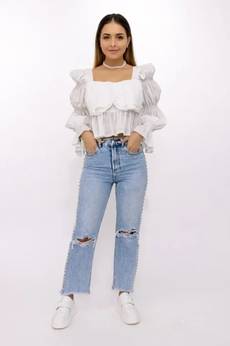 Bluza Dama TR6700 Alb » Reina.Ro