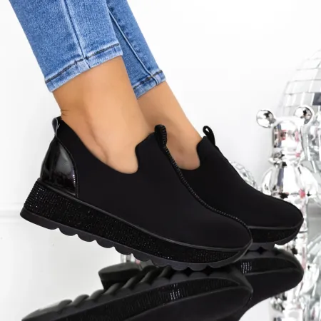 Pantofi Sport Dama 3KMD18 Negru » Reina.Ro