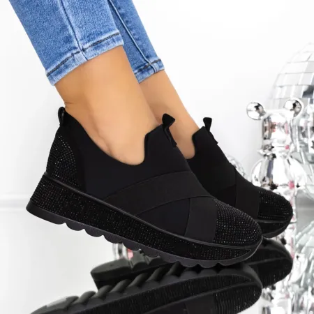 Pantofi Sport Dama 3KMD16 Negru » Reina.Ro