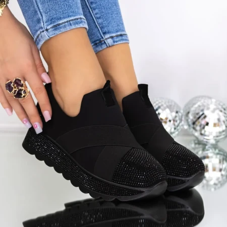 Pantofi Sport Dama 3KMD16 Negru » Reina.Ro