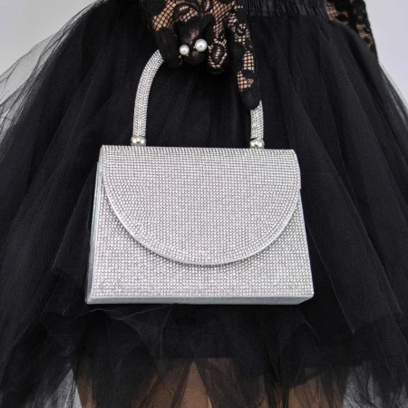 Geanta Dama 667 Argintiu » Reina.Ro