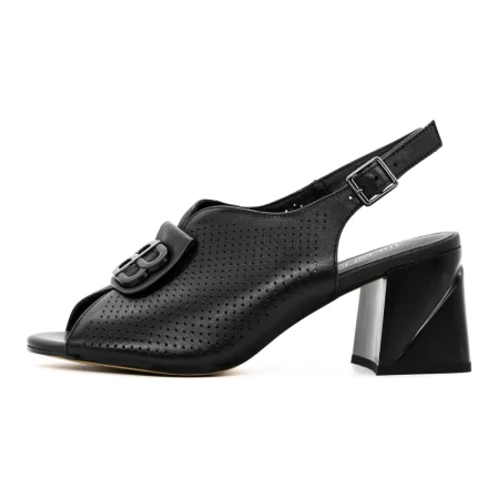 Sandale Dama cu Toc gros K377-1B Negru » Reina.Ro