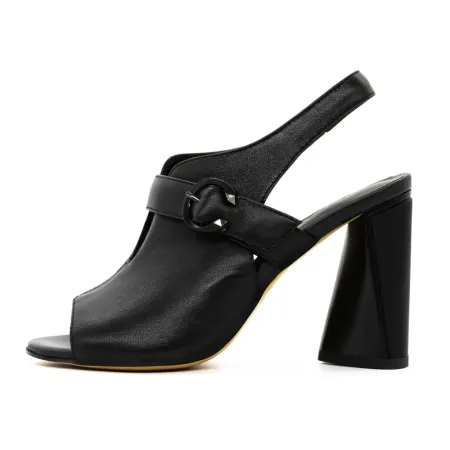 Sandale Dama cu Toc gros K389-2 Negru » Reina.Ro