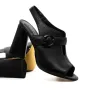 Sandale Dama cu Toc gros K389-2 Negru » Reina.Ro