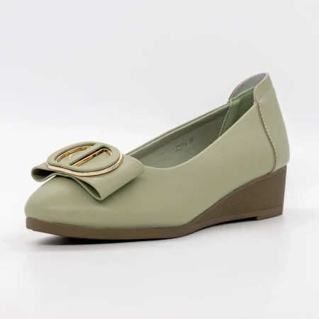 Pantofi cu Platforma TP227-5 Verde » Reina.Ro