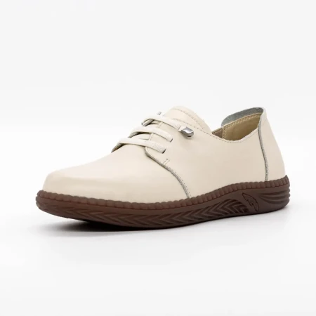 Pantofi cu Platforma 6001 Crem » Reina.Ro