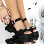 Sandale Dama 3LN5 Negru » Reina.Ro