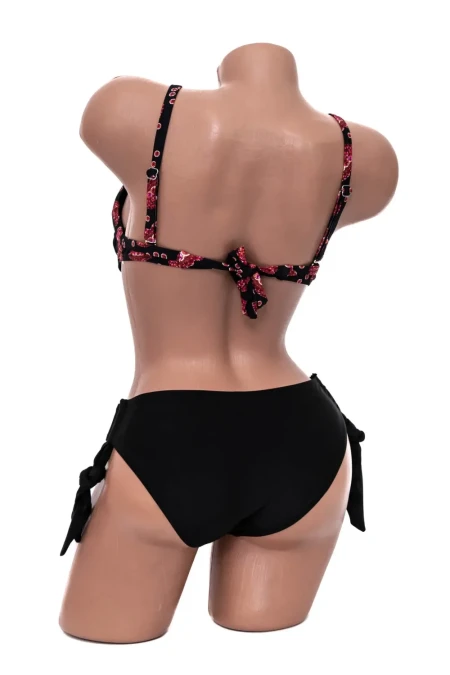 Costum de Baie Dama 2 Piese F63 Negru » Reina.Ro